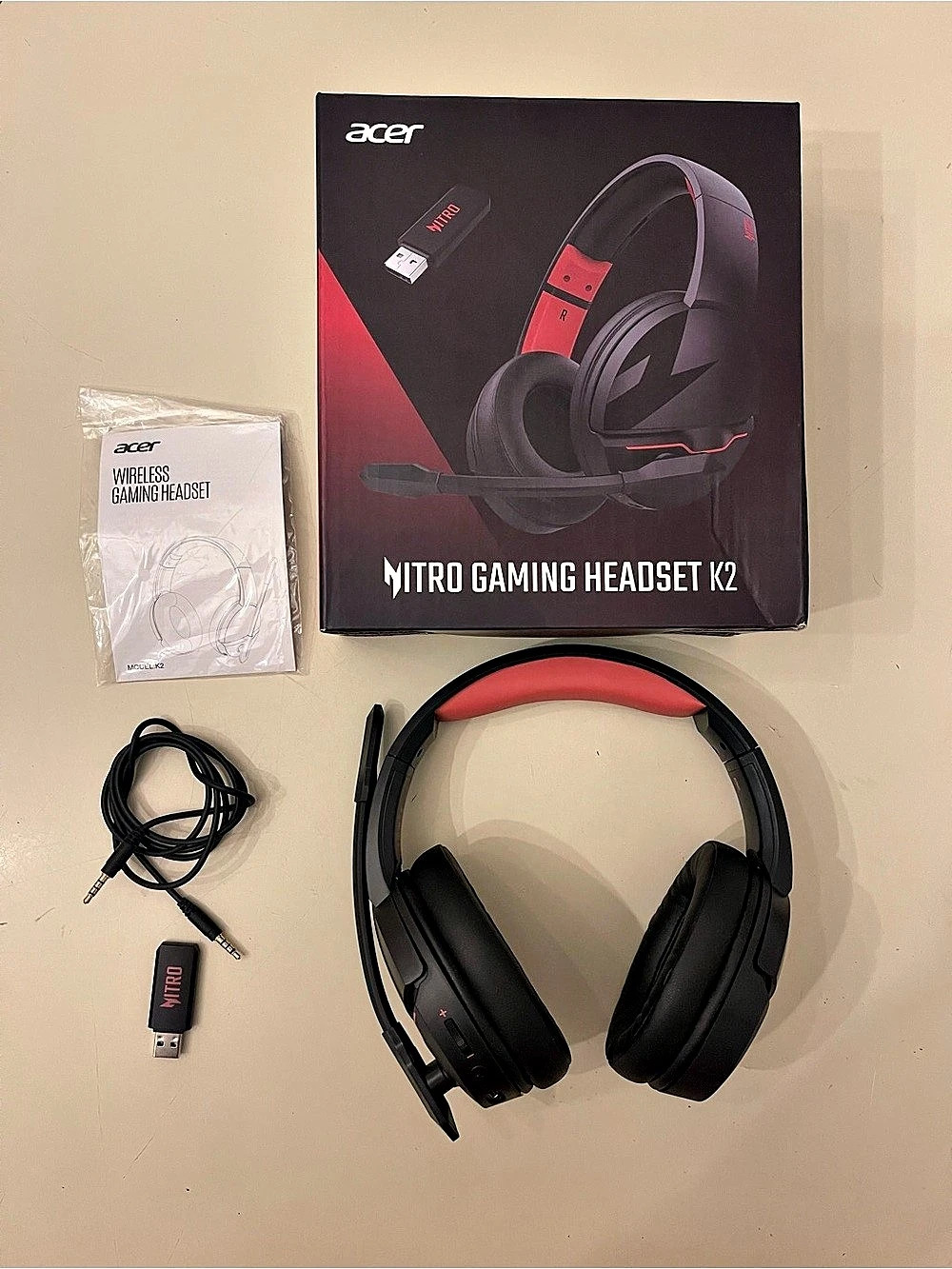 Acer Wireless Gaming Headset, PS5 Headset with 2.4GHz for Ps5, Ps4, PC, Switch
